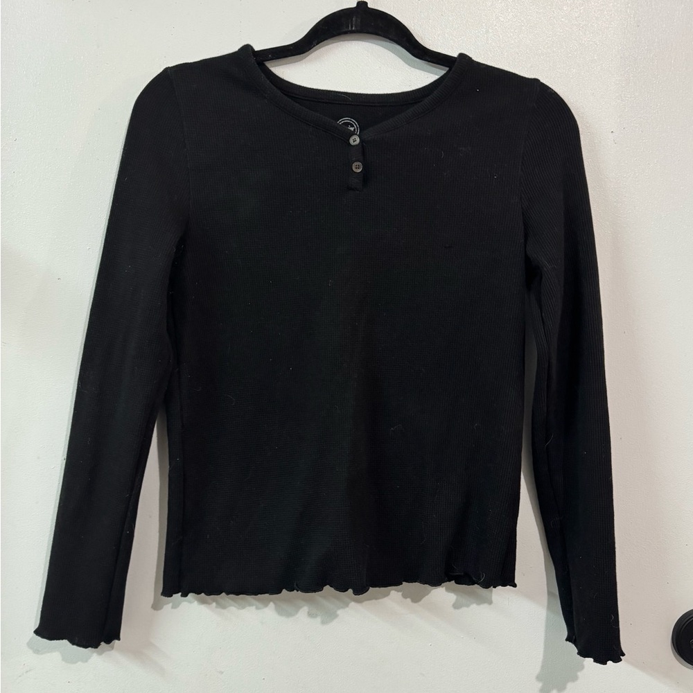 Wonder Nation Black Long Sleeve Tee